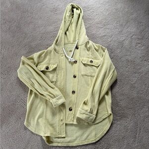 AE Hooded Waffle Shacket